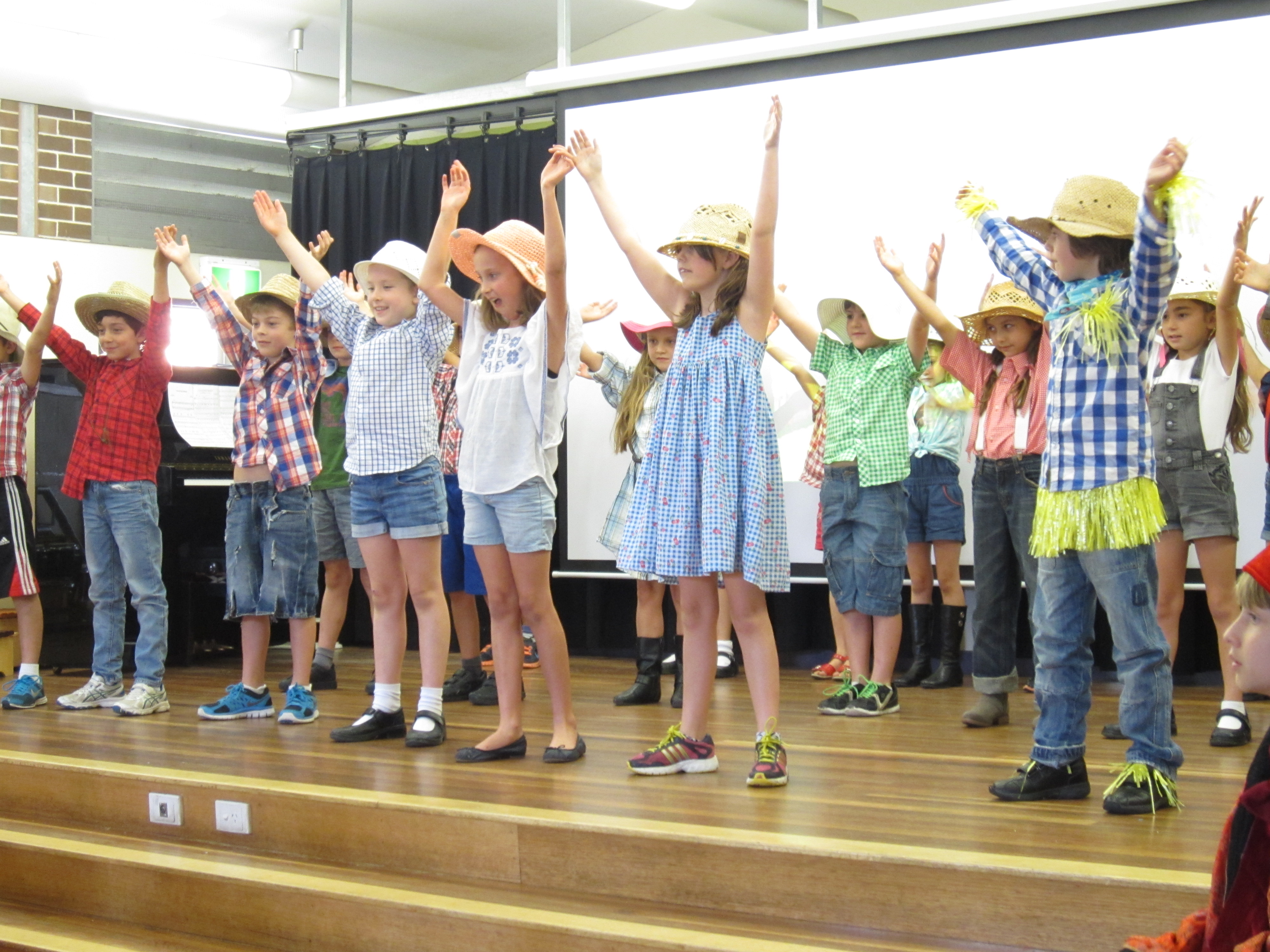 Stage 1 at Music Assembly perform